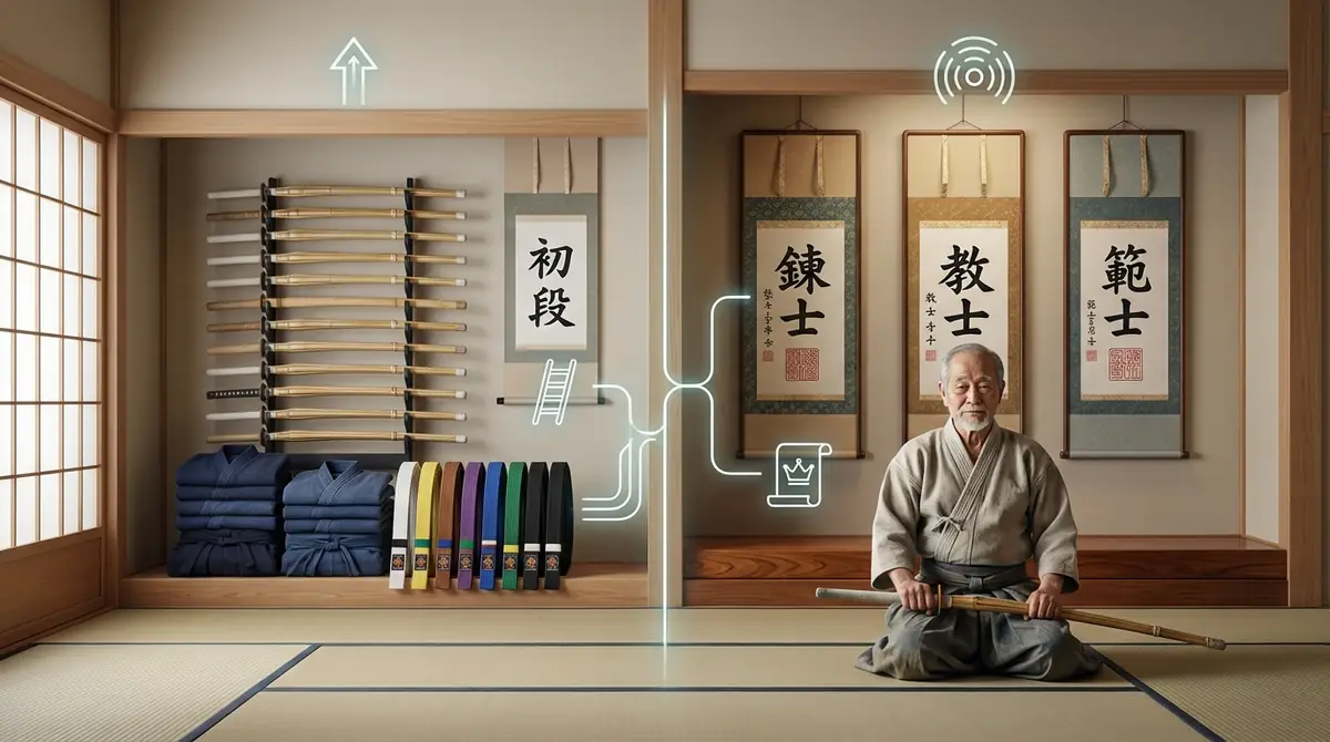 剣道の「称号」と「段位」の違いを図解で理解