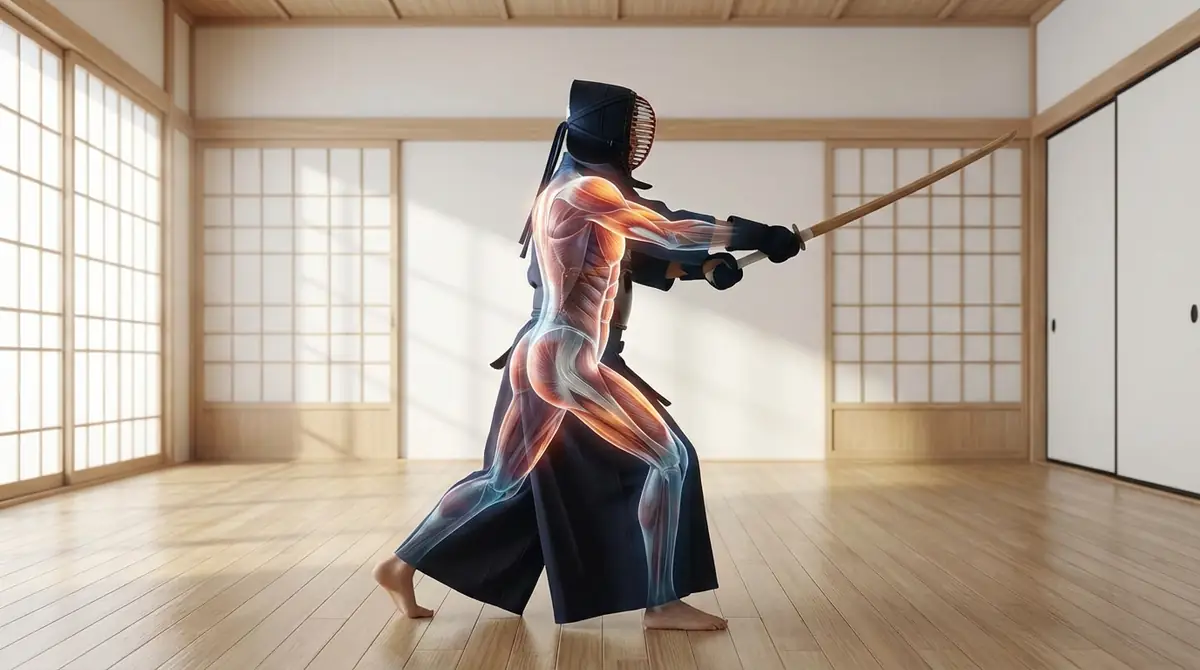 剣道の素振りで鍛えられる筋肉を部位別に解説【図解付き】