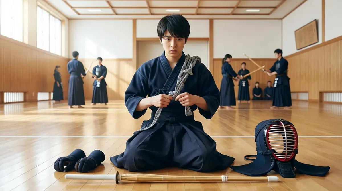 剣道タスキがうまく付けられない原因と対処法