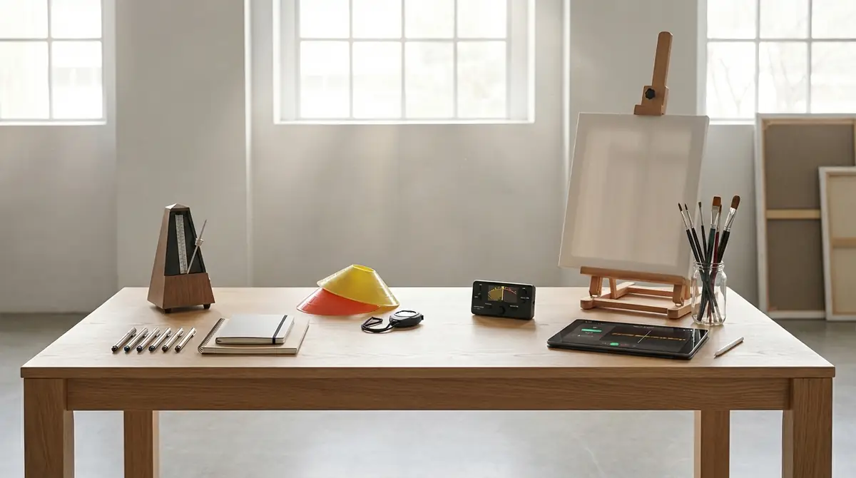 練習をサポートする道具について