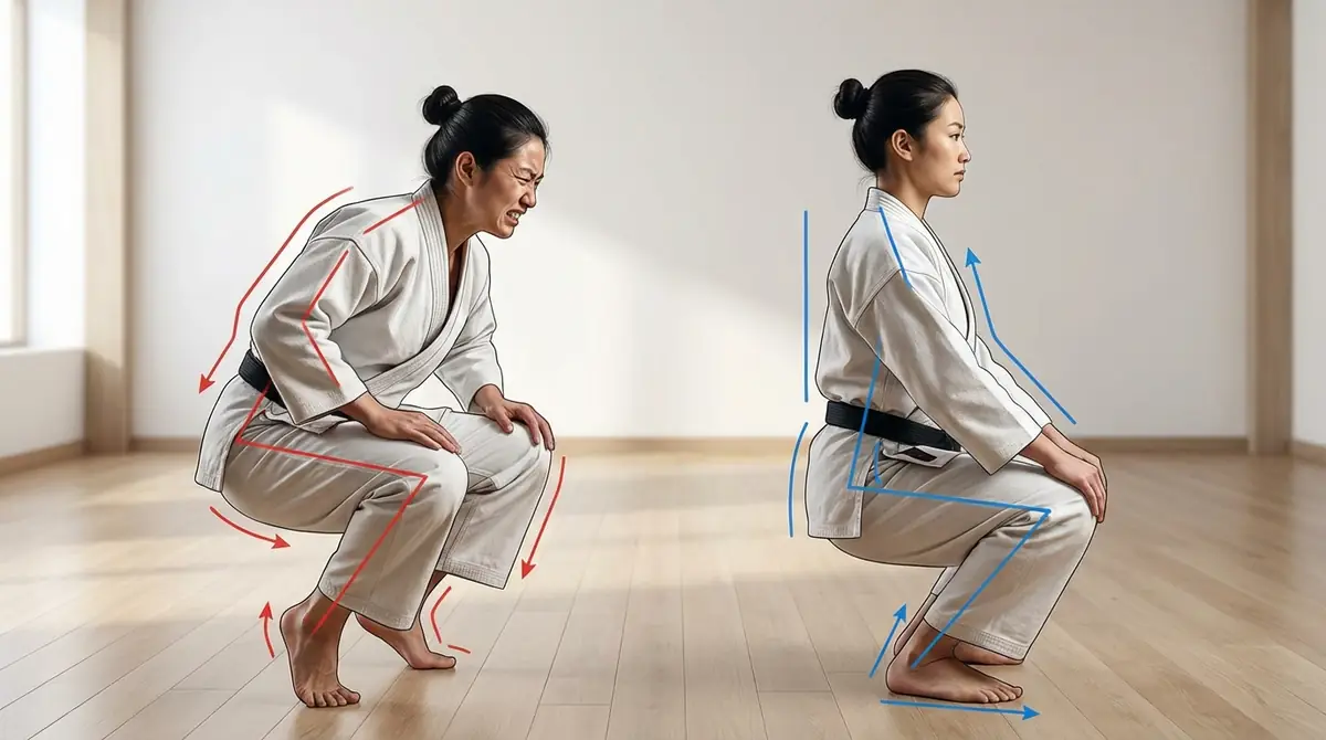 蹲踞でよくある失敗パターンと修正ポイント