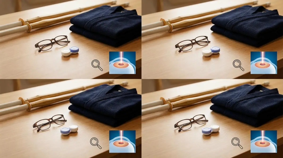 【比較表】剣道家のための視力矯正4つの選択肢