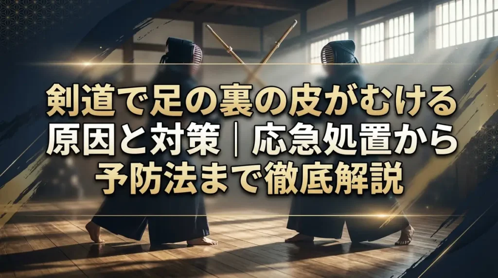 剣道で足の裏の皮がむける原因と対策｜応急処置から予防法まで徹底解説