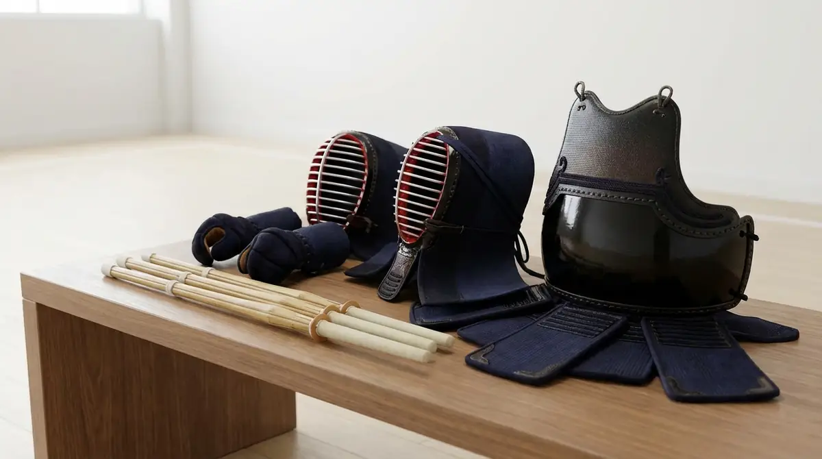 村山千夏選手の使用道具（防具・竹刀）