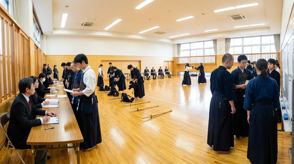 剣道級審査当日の流れ｜受付から合格発表まで