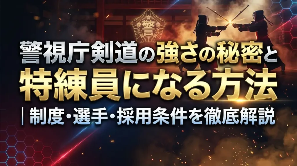 警視庁剣道の強さの秘密と特練員になる方法｜制度・選手・採用条件を徹底解説
