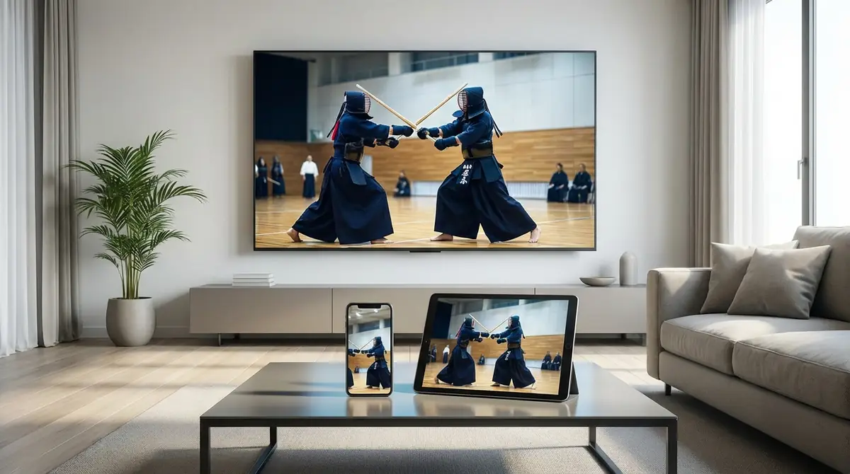 スマホ・テレビでインハイTV剣道を見る方法