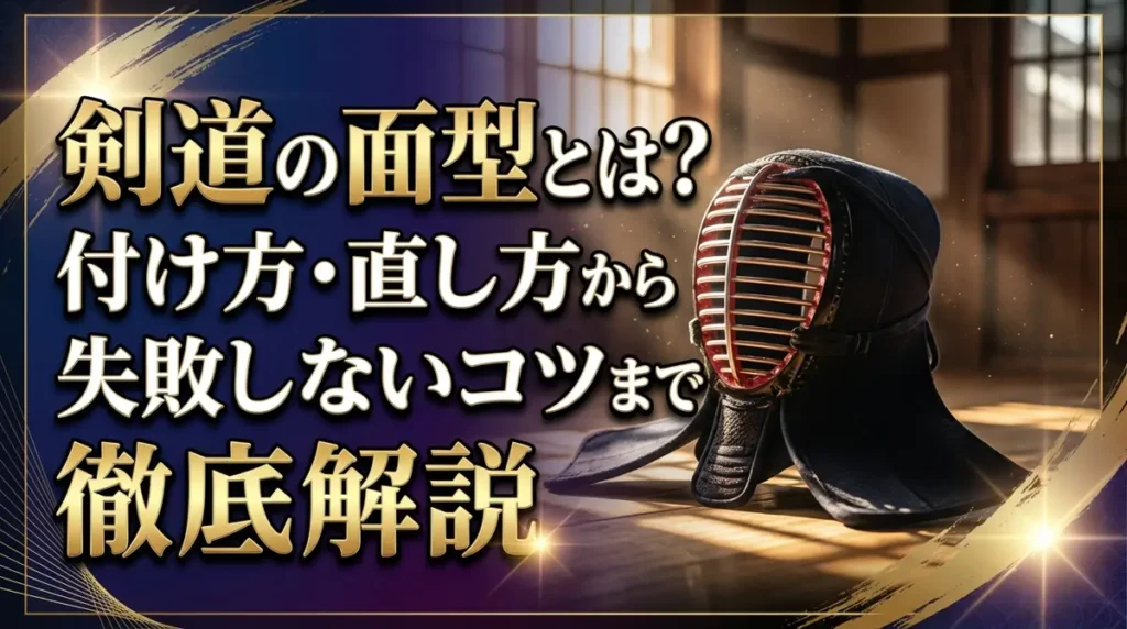 剣道の面型とは？付け方・直し方から失敗しないコツまで徹底解説