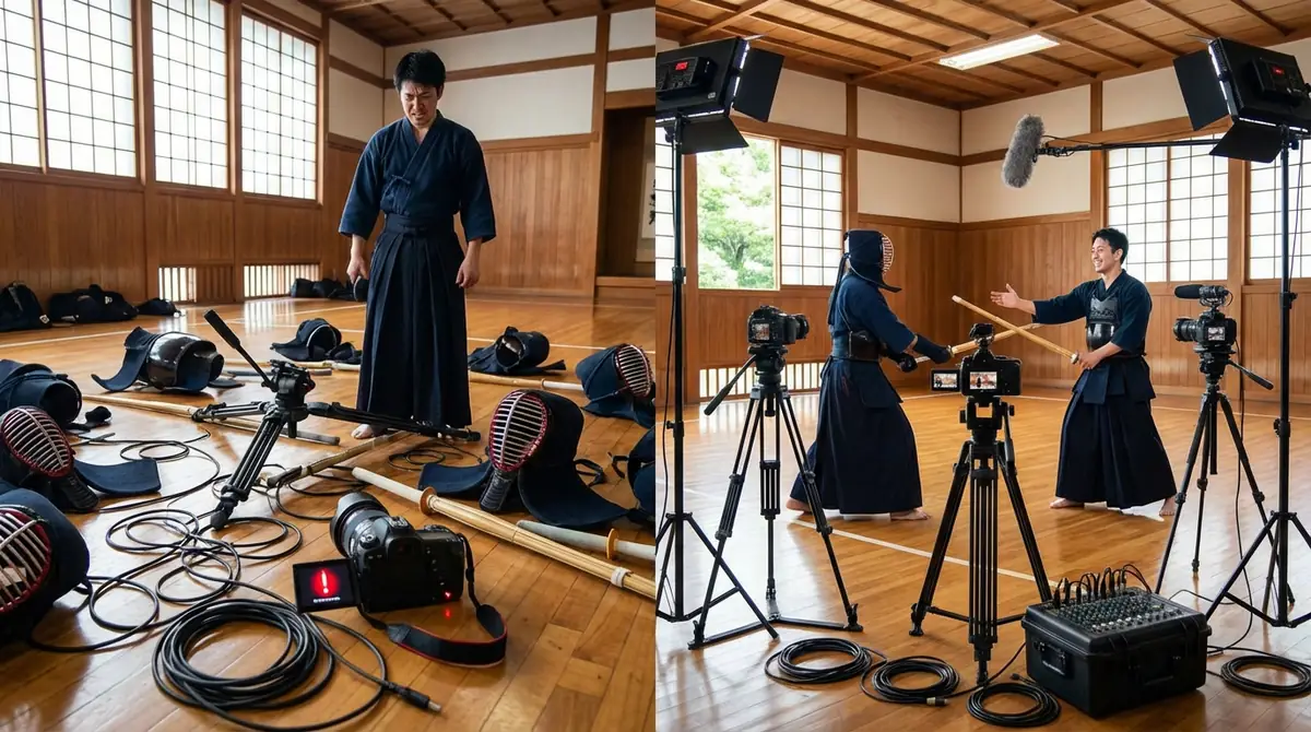 剣道のYouTube撮影でよくあるトラブルと回避策