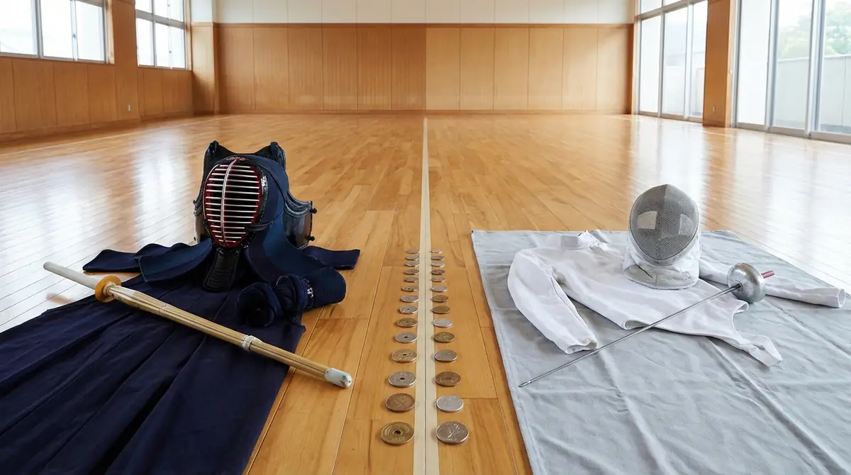 剣道とフェンシングの費用を比較｜初期費用から月謝まで