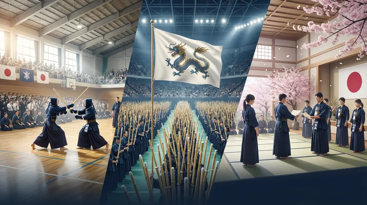 高校剣道総体と玉竜旗・選抜大会の違い｜三大大会を比較