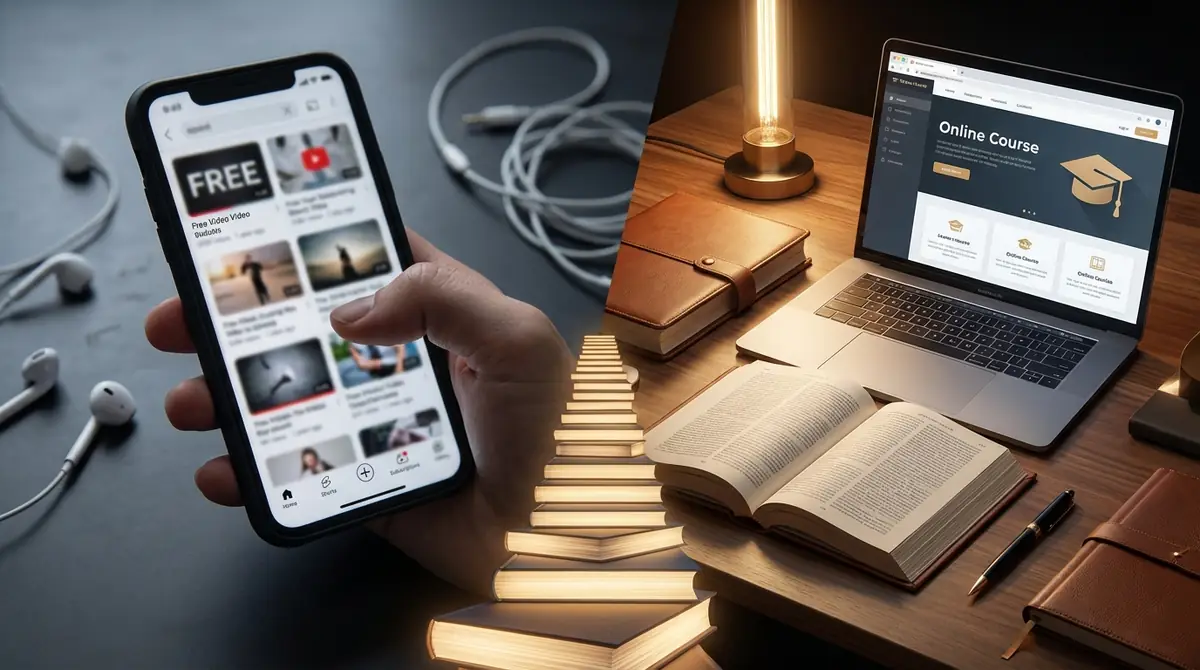 無料動画で物足りなくなったら?有料教材という選択肢