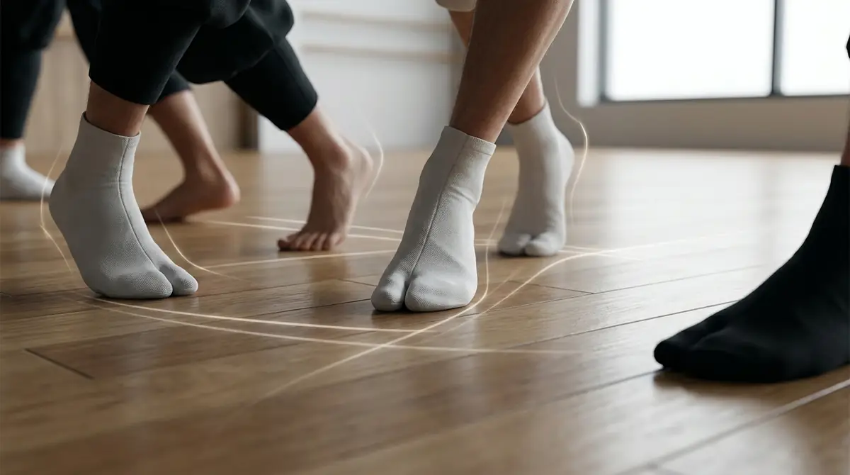 正しい足捌きのための基本姿勢と重心の置き方