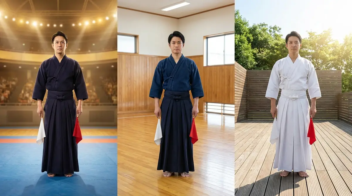 【大会規模・季節別】剣道審判の服装の違い